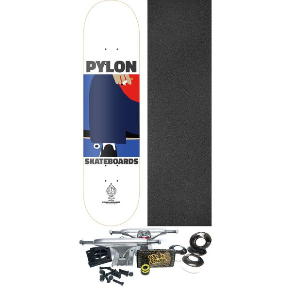 Pylon Skateboards Smoke Break Skateboard Deck - 8.5" x 32" - Complete Skateboard Bundle